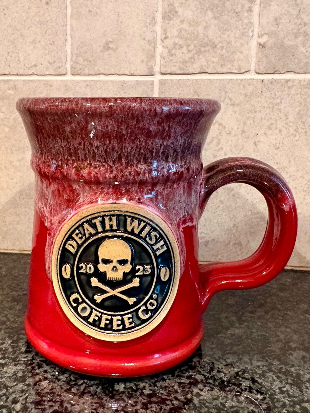 Red Ceramic Logo Mug